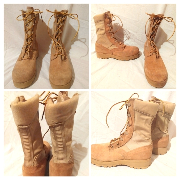 REFRESH Military  Weather Boots | Desert Tan | Men 8.5 Wide - Picture 1 of 9